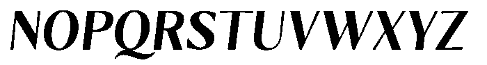Kenisya Semi Bold Italic Font UPPERCASE