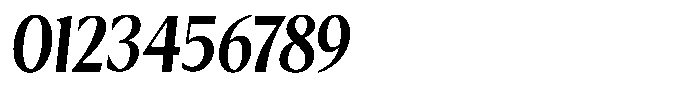 Kenisya Semi Bold Semi Condensed Italic Font OTHER CHARS
