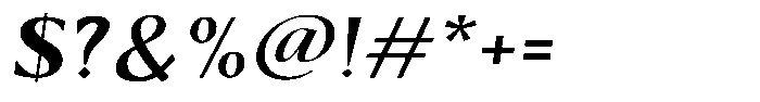 Kenisya Semi Bold Semi Expanded Italic Font OTHER CHARS
