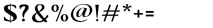 Kenisya Semi Bold Semi Expanded Font OTHER CHARS