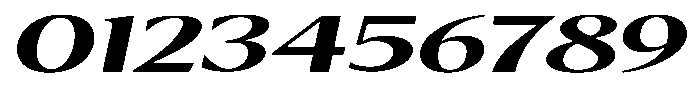 Kenisya Semi Bold Ultra Expanded Italic Font OTHER CHARS
