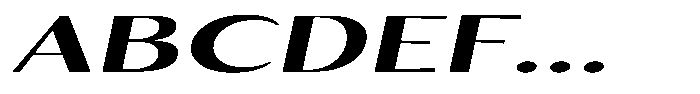 Kenisya Semi Bold Ultra Expanded Italic Font UPPERCASE