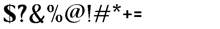 Kenisya Semi Bold Font OTHER CHARS