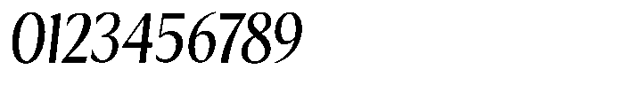 Kenisya Semi Condensed Italic Font OTHER CHARS
