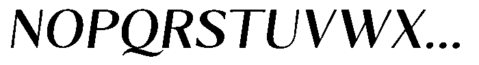 Kenisya Semi Expanded Italic Font UPPERCASE