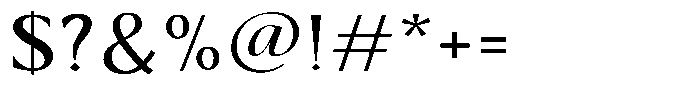 Kenisya Semi Expanded Font OTHER CHARS