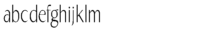 Kenisya Thin Condensed FONT