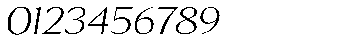 Kenisya Thin Expanded Italic Font OTHER CHARS