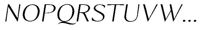 Kenisya Thin Expanded Italic Font UPPERCASE
