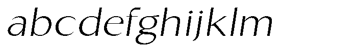 Kenisya Thin Expanded Italic FONT