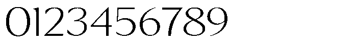 Kenisya Thin Expanded Font OTHER CHARS