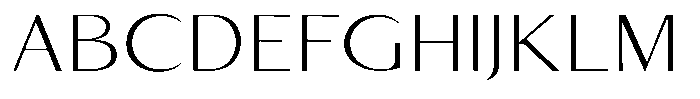 Kenisya Thin Expanded Font UPPERCASE