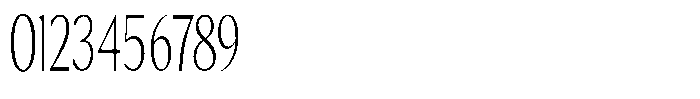 Kenisya Thin Extra Condensed Font OTHER CHARS