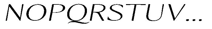 Kenisya Thin Extra Expanded Italic Font UPPERCASE