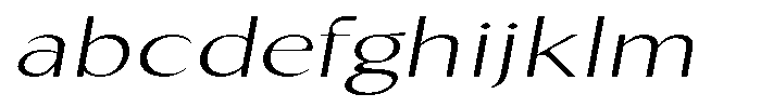 Kenisya Thin Extra Expanded Italic FONT