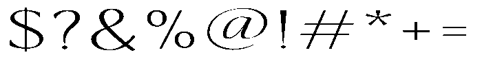 Kenisya Thin Extra Expanded Font OTHER CHARS