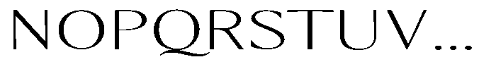 Kenisya Thin Extra Expanded Font UPPERCASE
