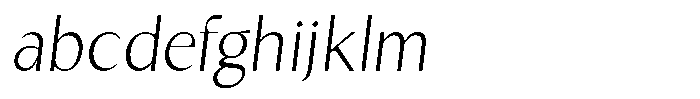Kenisya Thin Italic FONT