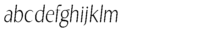 Kenisya Thin Semi Condensed Italic FONT