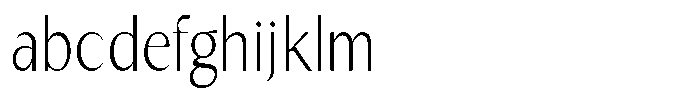 Kenisya Thin Semi Condensed FONT