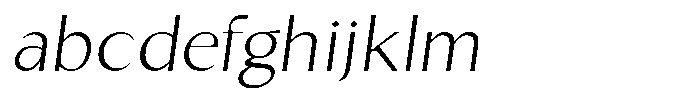 Kenisya Thin Semi Expanded Italic FONT