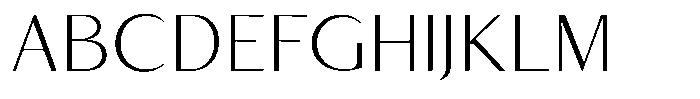 Kenisya Thin Semi Expanded Font UPPERCASE