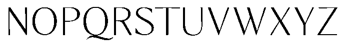 Kenisya Thin Semi Expanded Font UPPERCASE