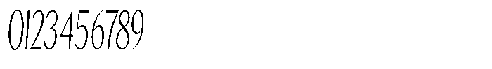Kenisya Thin Ultra Condensed Italic Font OTHER CHARS