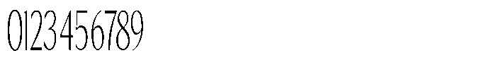 Kenisya Thin Ultra Condensed Font OTHER CHARS