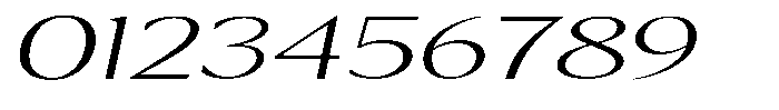 Kenisya Thin Ultra Expanded Italic Font OTHER CHARS