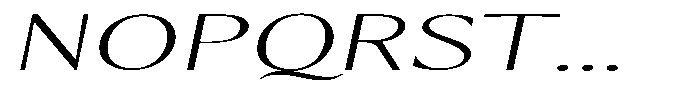 Kenisya Thin Ultra Expanded Italic Font UPPERCASE