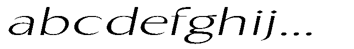 Kenisya Thin Ultra Expanded Italic FONT