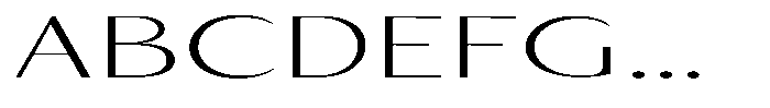 Kenisya Thin Ultra Expanded Font UPPERCASE