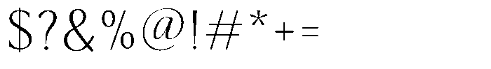 Kenisya Thin Font OTHER CHARS