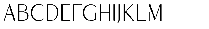 Kenisya Thin Font UPPERCASE