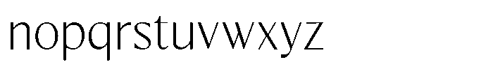 Kenisya Thin Font LOWERCASE