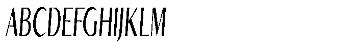 Kenisya Ultra Condensed Italic Font UPPERCASE