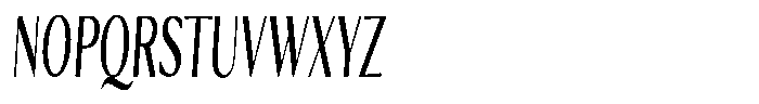 Kenisya Ultra Condensed Italic Font UPPERCASE