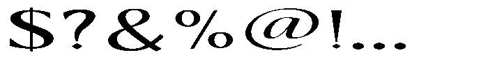 Kenisya Ultra Expanded Font OTHER CHARS