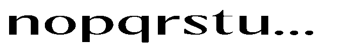 Kenisya Ultra Expanded Font LOWERCASE