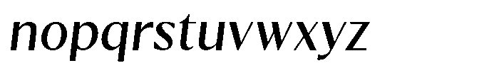 Kenisya Variable Black Italic Font LOWERCASE