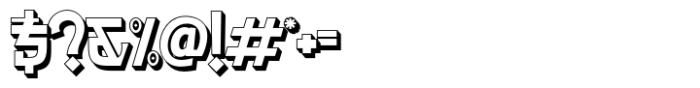 Kenjaku Extrude Font OTHER CHARS