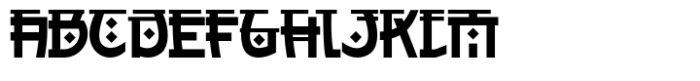 Kenjaku Regular Font UPPERCASE