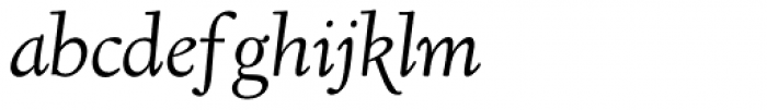 Kennerley OSBQ Italic Font LOWERCASE