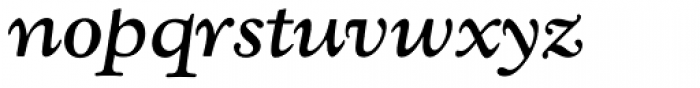 Kennerley OSBQ Medium Italic Font LOWERCASE