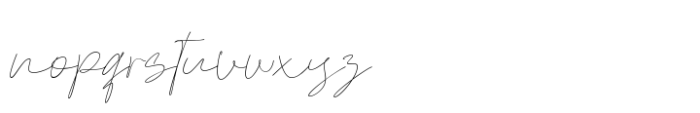 Kenoky Coffekan Script Font LOWERCASE