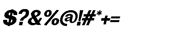 Kensae Italic Regular Font OTHER CHARS