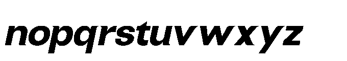 Kensae Italic Regular Font LOWERCASE