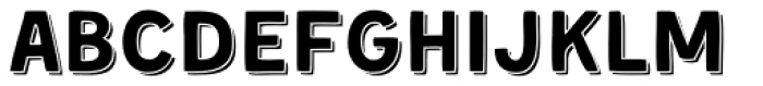 Kent 4F Shadowed Font LOWERCASE
