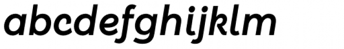 Kentledge Extra Bold Italic Font LOWERCASE